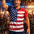thumbnail image 2 of XUNKUSGA T Shirts for Man Fashion Soccer Print Crewneck Short Sleeve Mens T-Shirts Lightweight Breathable Quick Dry Mesh Graphic Tees for Training,#24,4XL, 2 of 6