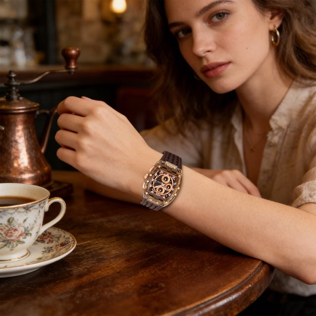Reloj de negocios para hombre con manecillas luminosas – Reloj de pulsera cronógrafo de cuarzo resistente al agua para ocasiones formales y uso diario, reloj analógico clásico para la oficina y u