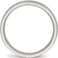 thumbnail image 2 of Stainless Steel Polished And Textured 4mm Band (Size 7) Made In China sr492-7, 2 of 5