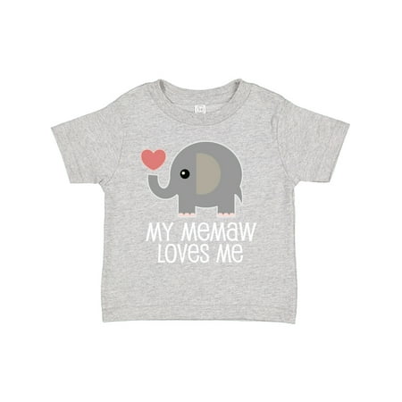 

Inktastic Memaw Loves Me Grandchild Gift Toddler Boy or Toddler Girl T-Shirt
