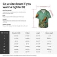 thumbnail image 4 of KLL Retro Birds Print Men's Shirt Short Sleeve Button Down Summer Cuba Beach Shirts- XX-Large, 4 of 5