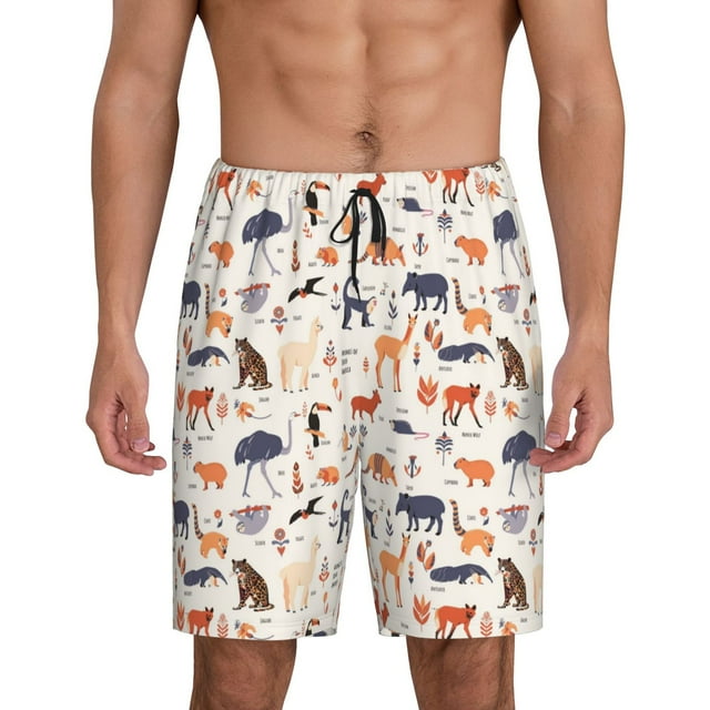 KLL South American Animals Print Bikini Set for Women,String Two Piece Halter Top Triangle Bikini Set with Tie Side Bottom Sexy Swimsuit Bathing Suits-Small