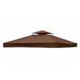 thumbnail image 4 of Cubierta superior del dosel Lona de refugio Parasol impermeable Toldo de refugio Carpa superior Café, 4 of 9