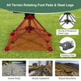 thumbnail image 4 of REDCAMP 360° Silent Swivel Hunting Chairs for Blinds, Folding Camo Hunter Blind Seat with Arms for Outdoor Activities, 4 of 11