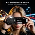 thumbnail image 3 of ORDRO B320 Video Camera Camcorder FHD 1080P 30MP IR Night Vision Vlogging Recorder 3.0 inch IPS Screen 18X Zoom, 3 of 13