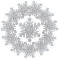 thumbnail image 1 of 12 parches navideños bordados con forma de copo de nieve de WILDREEDS para planchar, 1 of 6