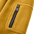 thumbnail image 6 of Zysthvn Casual Mens Sweatshirts Long Sleeve Winter Lightweight Pullover Sweatshirts for Men with Pockets Solid Loose Stand Collar Mens Tops, 6 of 7
