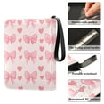 thumbnail image 4 of Game Card Storage Bag Collectible Trading Card Albums The 4-Pocket Card Binder With 50-Page Sleeve Can Hold 400 Game Cards Pink Bow, 4 of 6
