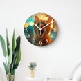 thumbnail image 4 of 16 Inch Wall Clock Battery Operated Silent Clock Decorative for Office, Kitchen, Outdoor, Living Room，Funny Crazy Wide Big Eye Cat American Shorthair Multicolor, 4 of 4