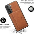 thumbnail image 5 of for Samsung Galaxy S22 Plus Case, Slim PU Leather Wallet Case Credit Card Slot Holder Lightweight Protective Case with Kickstand for Samsung Galaxy S22 Plus (Brown), 5 of 7