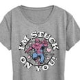 thumbnail image 3 of Marvel Spider-Man - Valentine I'm Stuck On You - Women's Short Sleeve Graphic T-Shirt, 3 of 5