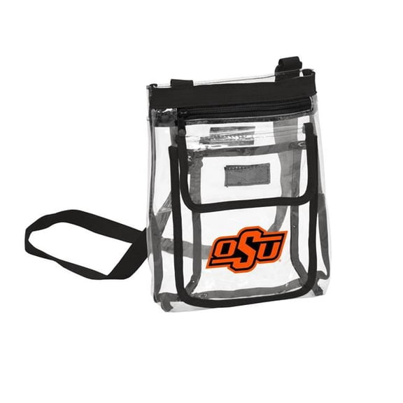 Logo Brands 193-66P OK State Gameday Clear Crossbody