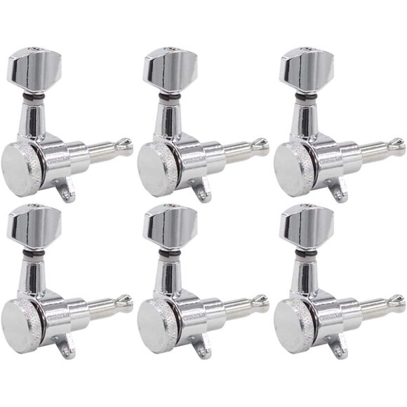 6R Inline Guitar Locking Tuners Tuning Pegs Keys Right Hand for Fender Stratoer Teleer Style Electric Guitar