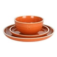 thumbnail image 4 of Wanda June Home Southern Sunrise 12-Piece Terra Cotta Solid Color Stoneware with White Rim Dinnerware Set by Miranda Lambert, 4 of 10