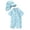 Z65 Blue, variant on Landzoo Kids Boys Girls Swim Wear Graphic Print Short Sleeve Crew Neck With Hat 2 Piece Jumpsuits Summer Beach Quick Dry Toddler Boys Onesie Size 12-18 Months Blue