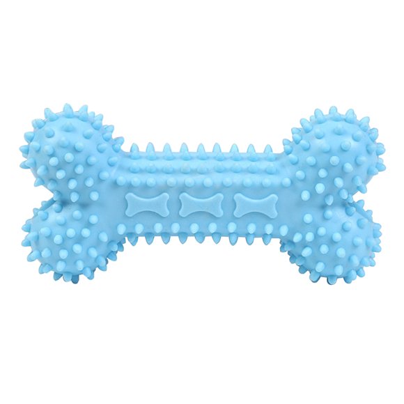 Rubber Bone Dog Toy Bite-proof Funny Dog Teething Toy Bone Toy for Puppies