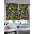 thumbnail image 5 of Sheer Curtains 45 Inch Length 2 Panels Set for Kitchen, Lemons Semi Sheer Curtains for Windows, Summer Botanical Watercolor Elegant Pastoral Voile Window Treatments Rod Pocket Curtain, 5 of 7