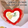 thumbnail image 4 of 6 Inch Silicone Heart Shaped Cake Pans 2 Pcs Small Heart Cake Pan Set Nonstick Silicone Heart Molds for Baking (Red), 4 of 9