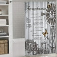 thumbnail image 4 of Farmhouse Goth Shower Curtain Never Give Up Decorative Bathroom Shower Curtain Waterproof Shower Curtain with Hooks for Bathroom Decor, 48x72 inch, 4 of 7