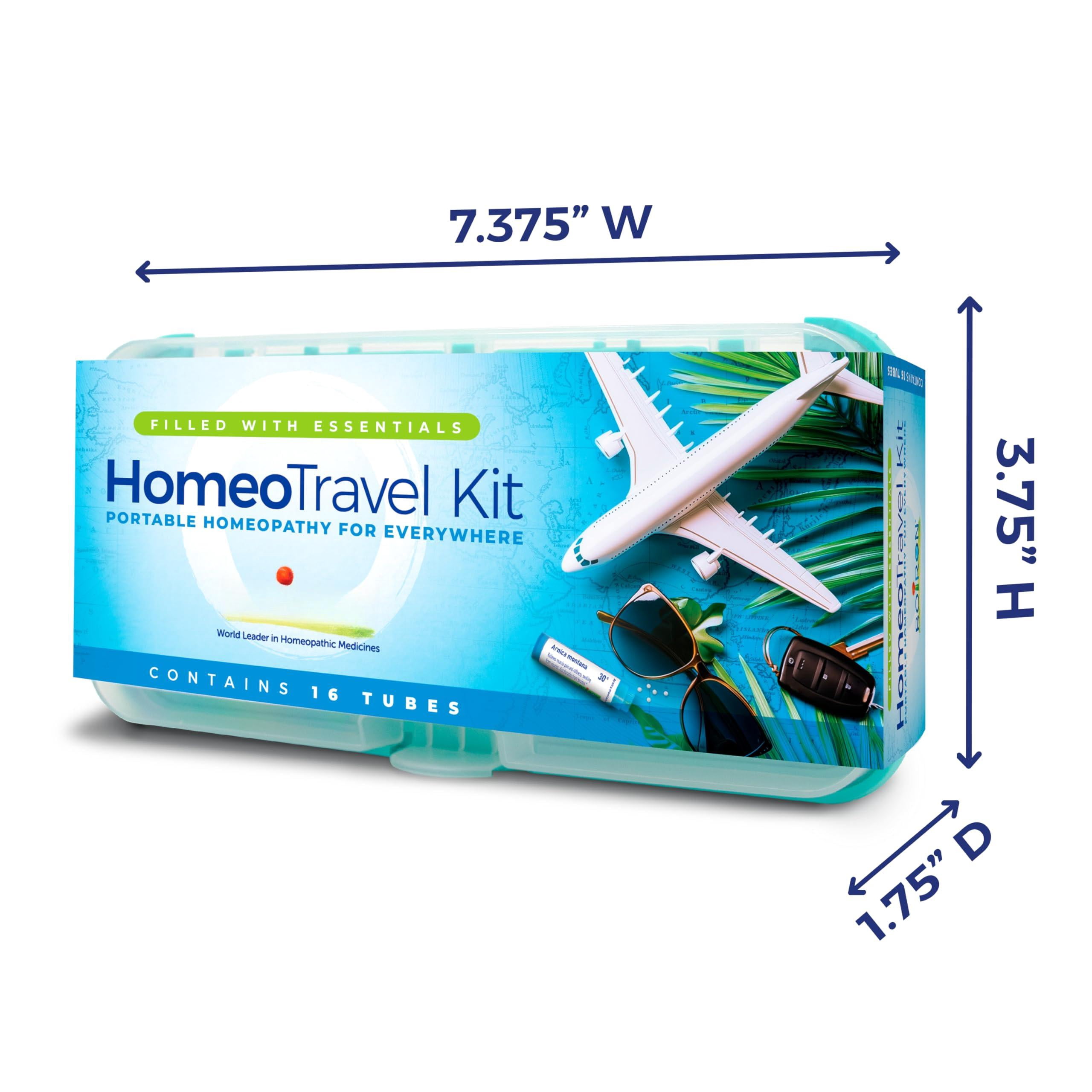 Homeotravel Travel First Aid Kit With - Filled Case (16 Tubes)