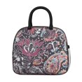 thumbnail image 2 of Reusable Paisley Lnsulated Lunch Bag for Women & Men-Leakproof Water-Resistant Cooler Tote,Large Capacity(10.6x8.7x6.3in)for Work,Office,Travel,Picnic,Beach., 2 of 7