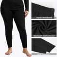 thumbnail image 5 of MANIFIQUE Plus Size Thermal Underwear for Women Long Johns Base Layer Top and Bottom Sets XL-5XL, 5 of 6