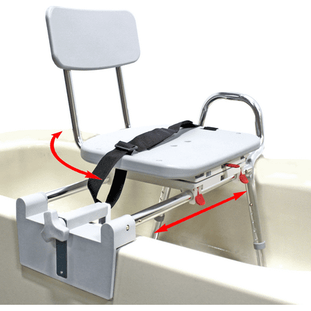 Tub-Mount Swivel Sliding Bath Transfer Bench (77762) - Regular - Heavy