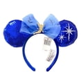 thumbnail image 3 of Diadema de Minnie Mouse de Disney, tocado de patrón de dibujos animados, estilo de porcelana azul y blanca, orejas de disfraz, diadema de Cosplay de felpa, 3 of 4