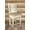 Natural, variant on Montana Collection Counter Height Barstool w/ Back - Buckskin Upholstery, Clear Lacquer Finish