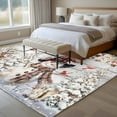 thumbnail image 4 of 5'x7' Area Rugs for Living Room Bedroom, Christmas Snowman Washable Rug Carpet Runner Indoor Outdoor, Xmas Tree Snowflake Eucalyptus Wooden Non Slip Floor Mats Area Rug for Kitchen, Nursery, 4 of 8