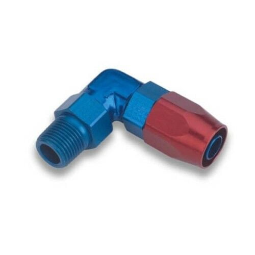 Earls Performance 829008ERL Fuel Hose Fitting 90 Degree 3/8" NPT to 8