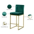 thumbnail image 4 of Meridian Furniture Giselle 26"H Velvet Counter Stool in Green, 4 of 7