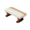 thumbnail image 4 of DOLITY Foot Rest with Wooden Legs Rectangle Step Stool for Dining Bed Shoe Changing Beige, 4 of 9