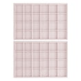 thumbnail image 2 of Unique Bargains 2pcs Stackable Velvet Jewelry Organizer Trays with Removable Dividers Light Pink-24 Grid Tray, 2 of 7