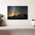 thumbnail image 2 of Elephant Stock Milky Way Over Mount Rainier Wall Art - Horizontal Canvas Wall Art - Living Room Wall Decor - Nature Canvas - Gray And Beige Decor - 12" x 8", 2 of 8