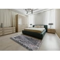 thumbnail image 4 of Ahgly Company Indoor Rectangle Mid-Century Modern Black Oriental Area Rugs, 2' x 5', 4 of 6