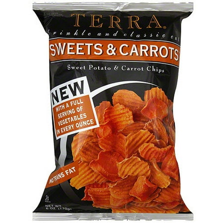 Terra Sweets & Carrots Sweet Potato And Carrot Chips, 6 oz (Pack of (The Best Sweet Potato Chips)