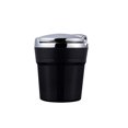 thumbnail image 2 of Limei Car Ashtray with Lid Smell Proof Portable Ashtray Automotive Ashtrays with Clamshell Blue LED Indicator Mini Car Trash Can Car Ash Tray Set Ideal for Car,Home and Office Black, 2 of 7