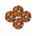 thumbnail image 7 of 13 Inch Round Placemats Set of 4, Blue Pumpkin Fall Non Slip Heat Insulation PP Table Mats, Thanksgiving Maple Leaves Farmhouse Washable Place Mats for Kitchen Dining Party Table Decor, 7 of 7