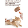 thumbnail image 3 of Pet Deshedding Brush - Automatic Hair Removal Massage Grooming Tool (White), 3 of 9