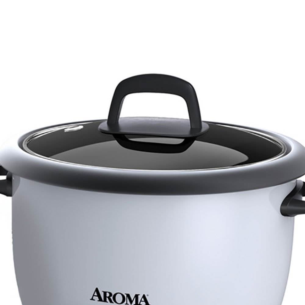 AROMA® 14-Cup (Cooked) / 3Qt. Rice & Grain Cooker, White, New, ARC-747G