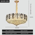 thumbnail image 1 of Modern Living Room Luxury Chandelier Lighting  Round Crystal Lamp Home Decoration Led Cristal Light Fixtures My Lux Decor Round, 1 of 16
