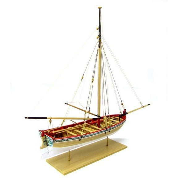 Model Shipways 18th Century Longboat Wooden Model Ship Kit & Tools 1:48 Scale - MS1457CBT
