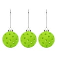 thumbnail image 2 of Juego de 3 adornos de Pickleball, llaveros elegantes, adornos colgantes para árboles de Navidad, llaveros de Pickleball para carteras navideñas Verde, 2 of 8