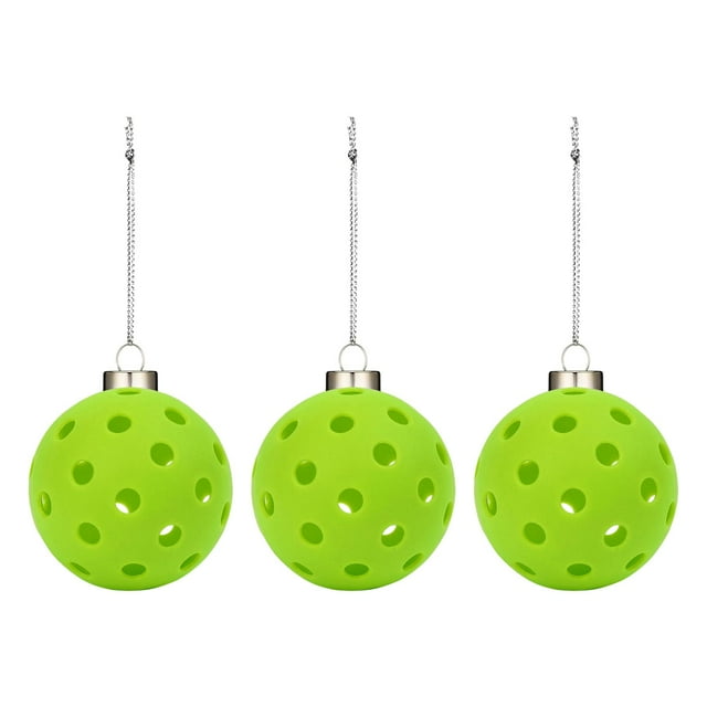 Juego de Adornos de Pickleball, Llavero de Pickleball para Coche, Soporte para Llavero Creativo para Billeteras de Aniversario, Llaves, Cumpleaños, 3 Verde
