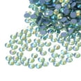 thumbnail image 1 of Uxcell Hotfix Rhinestones Flatback Crystal Glass Gems for Craft Clothes DIY Decoration Bright Light Green 4.8mm, 1 of 5