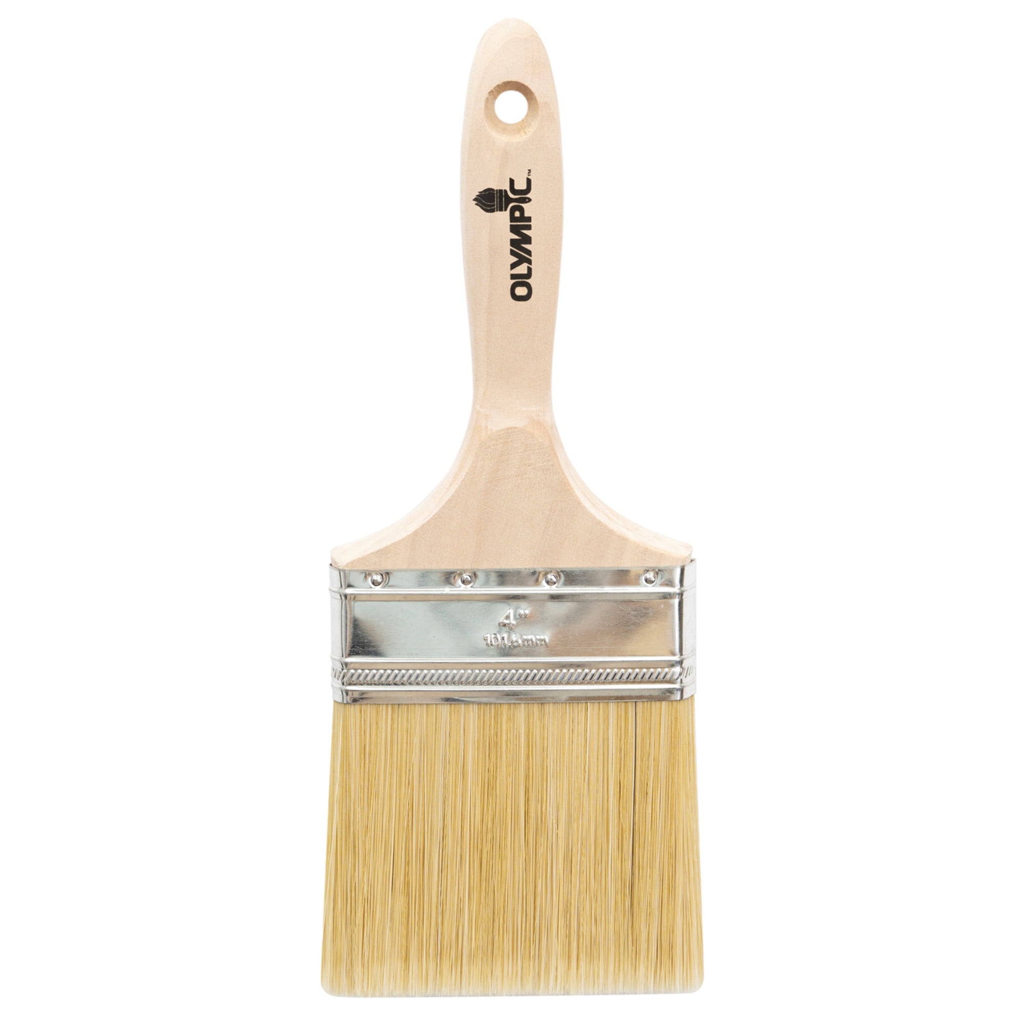 Olympic China Bristle Blend Deck Brush for All Stain Types, 4 inch
