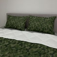 thumbnail image 2 of Camouflage Comforter & Sham Bedding Set, Simplistic Design Woodland Camo Pattern in Green Tones, 3 pcs Duvet Set Microfiber Filling Quilt, 5 Sizes, Evergreen Dark Sepia, by Ambesonne, 2 of 4