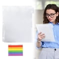 thumbnail image 2 of Plastic Divider with Pockets, 6 Tab Heavy Duty Plastic Dividers for 3 Ring Binder, Assorted Colors, Tab Index Plastic Binder Dividers with Tabs and 3 Hole Punch, for Notebooks, White(6 Tab), 2 of 8
