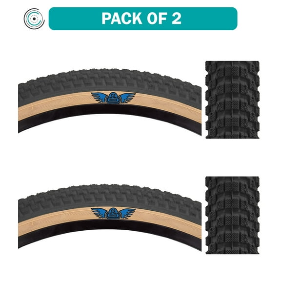 SE Bikes Cub 24 x 2.0 Clincher Wire TPI 65 Black/Tan Reflective Tire BMX Bike